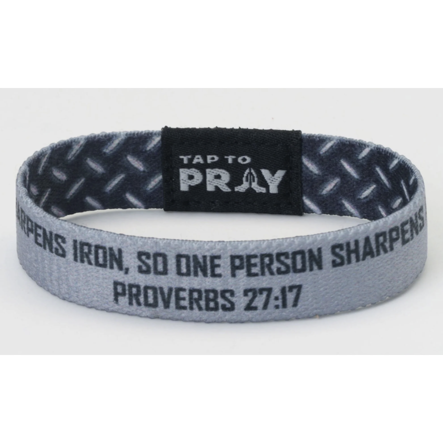 Tap to Pray Wristband-Iron Sharpens Iron