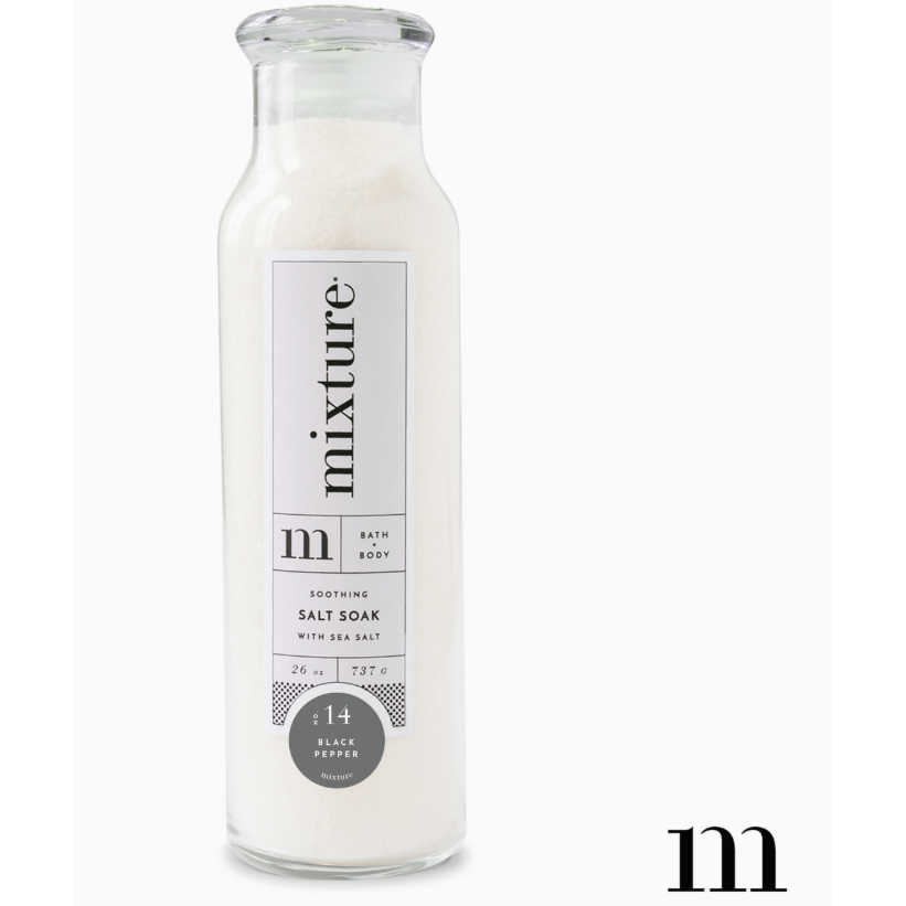 Black Pepper Spa Salt Soak