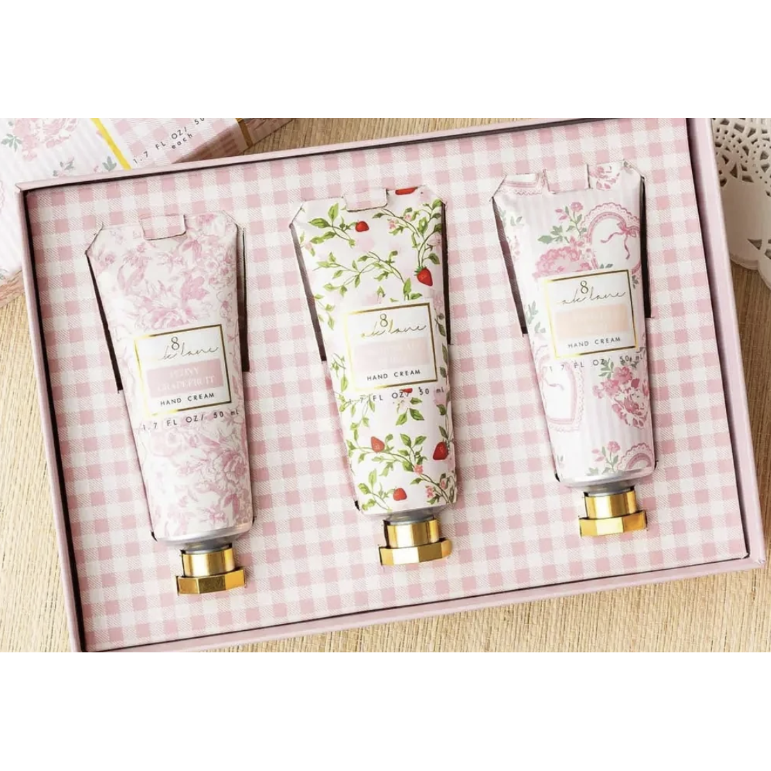 3 Piece Boxed Hand Cream Set - Vanilla Blush