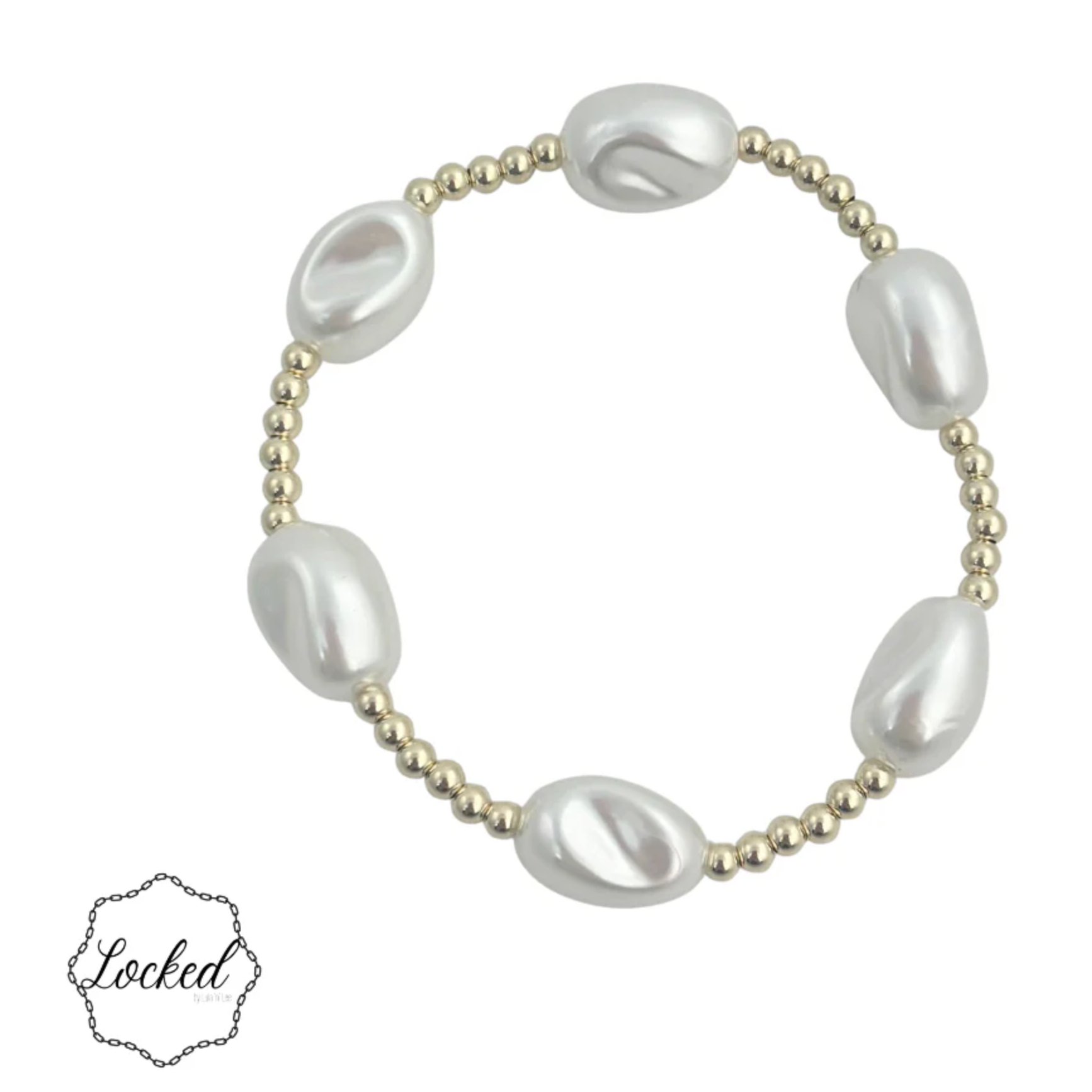 Gold Filled Mother of Pearl Bracelet