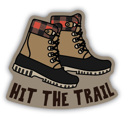 Hit The Trail Sticker