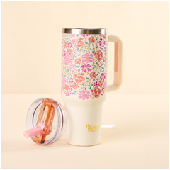 Secret Garden P 40 oz. Lifestyle Flip Straw Tumbler