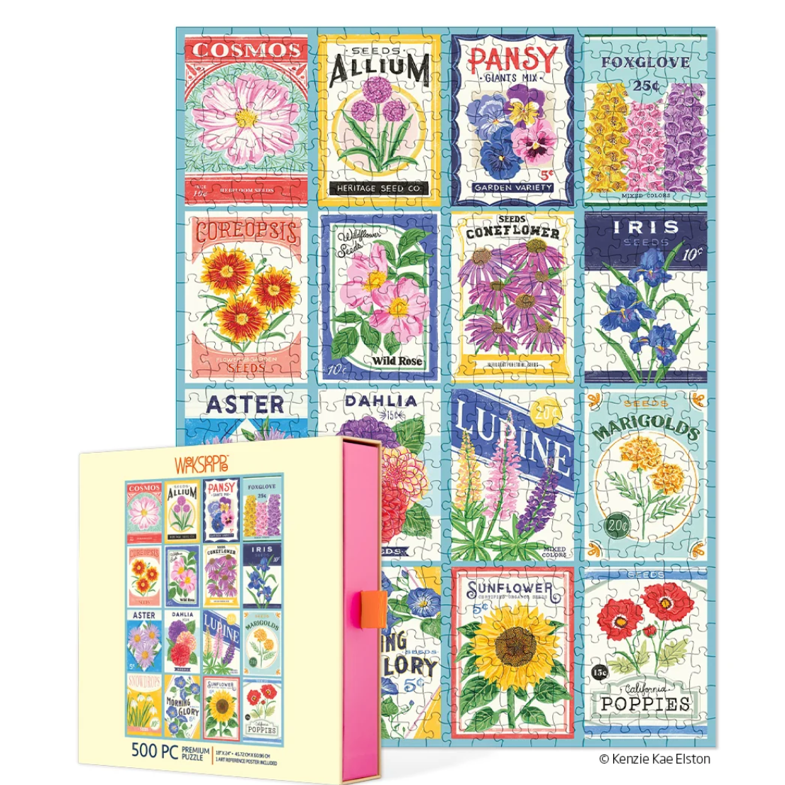 Seed Packets 500 Piece Puzzle