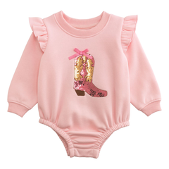 Sequin Boot Sweatshirt Bubble