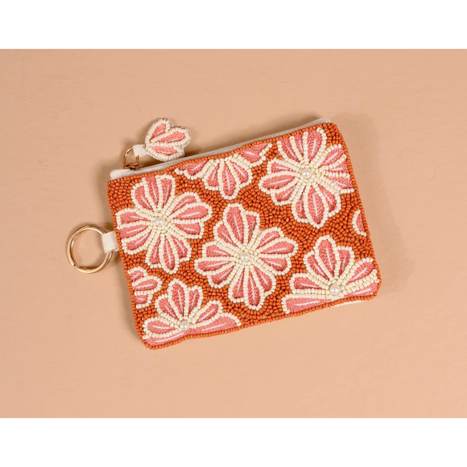 Sienna Spice Handcrafted Beaded Pouch