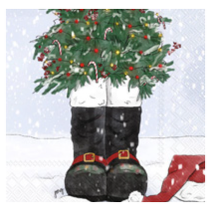 Snow Boots Cocktail Napkins 