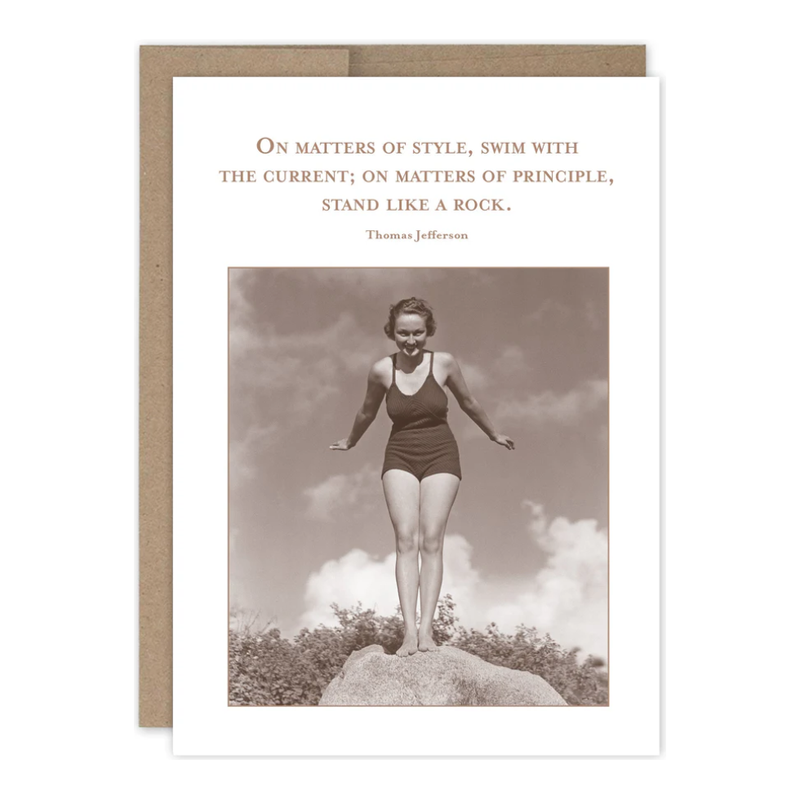 Stand Like a Rock Encouragement Card