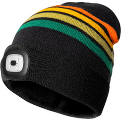 Striped Explorer LED Night Scope Beanie
