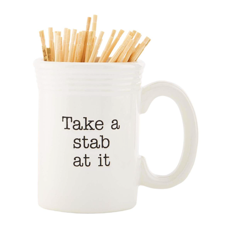 Take a stab at it Toothpick Basket Set