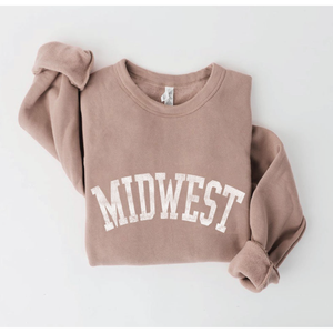 Tan Midwest Graphic Sweatshirt