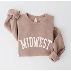 Tan Midwest Graphic Sweatshirt