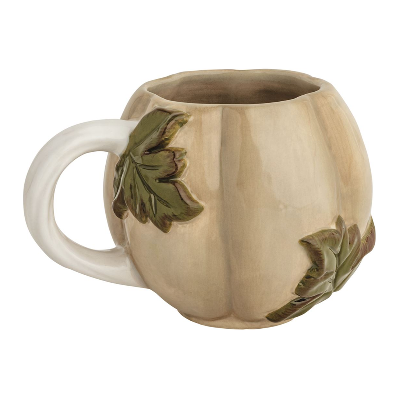 Taupe Leaf Gourd Mug 