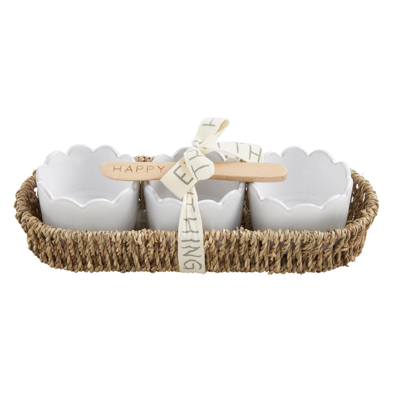 Scallop Tidbit & Basket Set