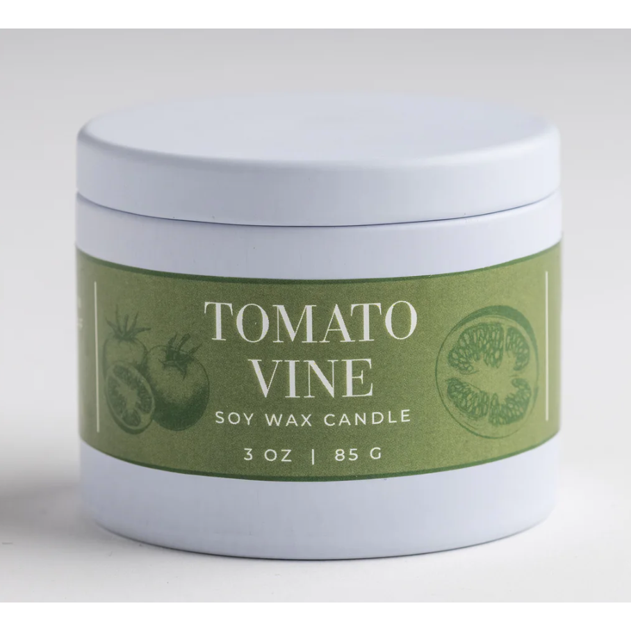 Tomato Vine  Mini Tin Soy Candle