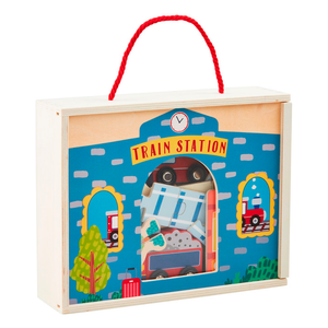 Train Station Wood Play Set