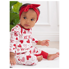 Valentines Baby Hearts and Hugs Romper