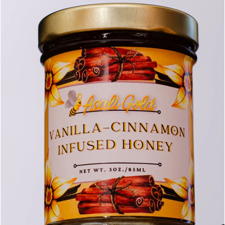 Vanilla Cinnamon Infused Creamy Honey 3 oz.