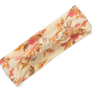Vintage Floral Organic Cotton Knotted Headband