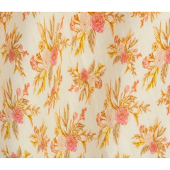 Vintage Floral Organic Cotton Muslin Swaddle Blanket 1
