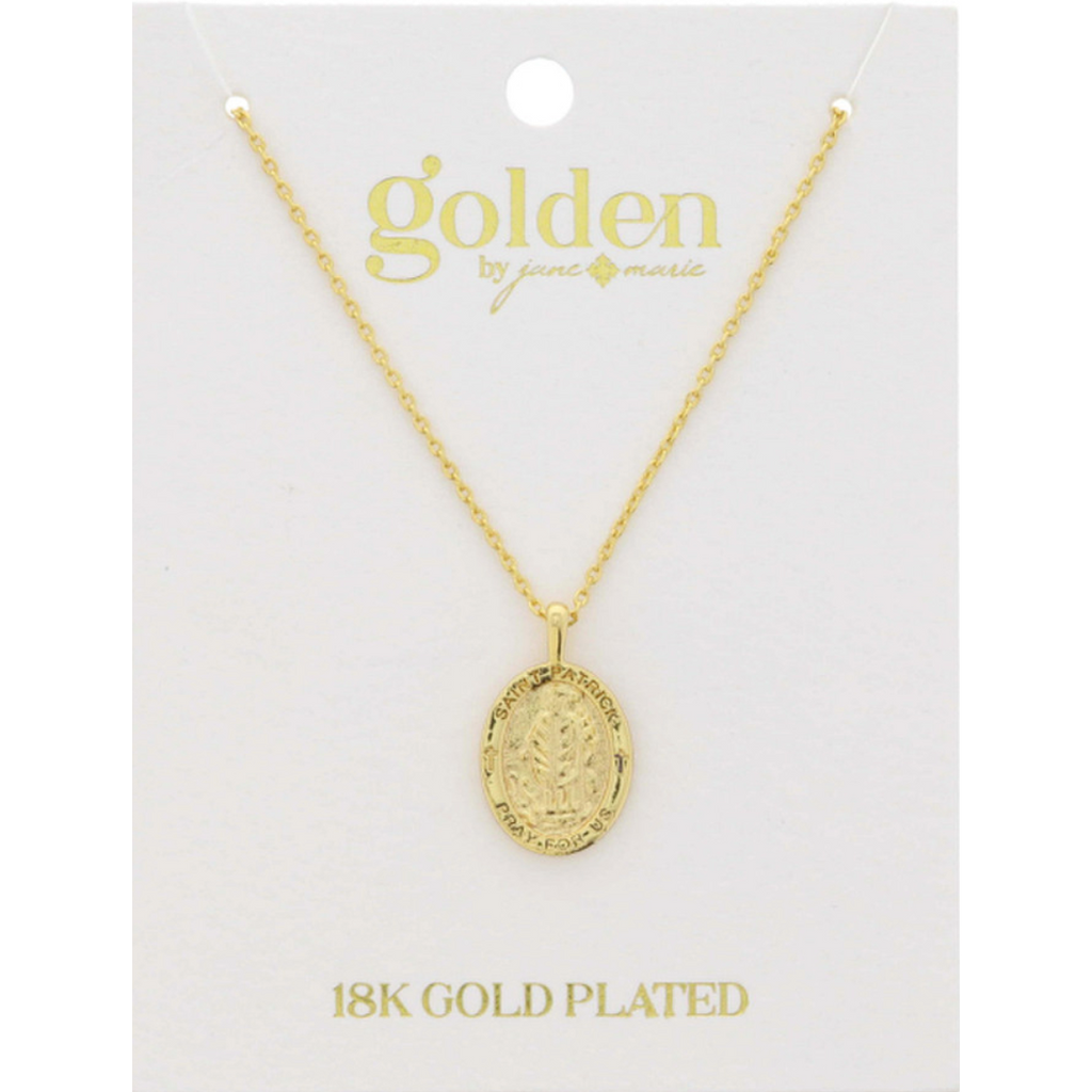 Virgin Mary Pendant 18K Gold Plated Necklace