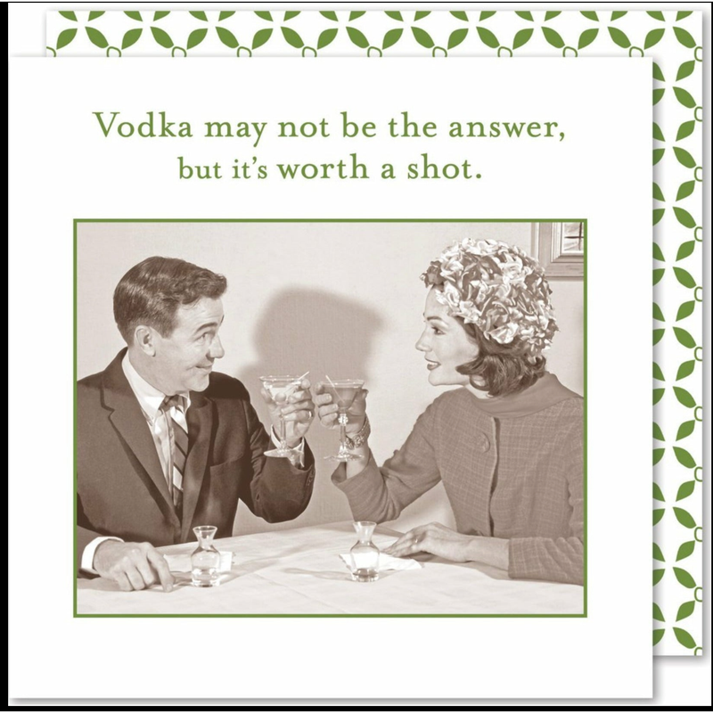 Vodka may not be the answer Cocktail Napkin