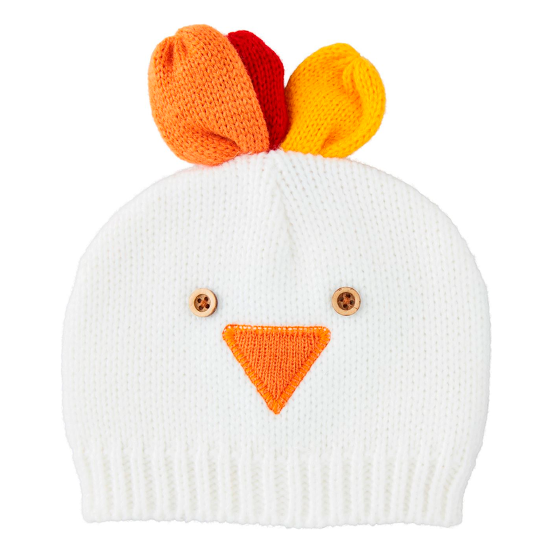 White Crochet Turkey Hat