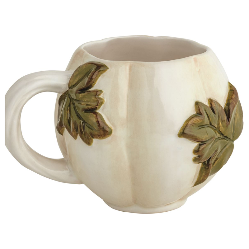 White Leaf Gourd Mug