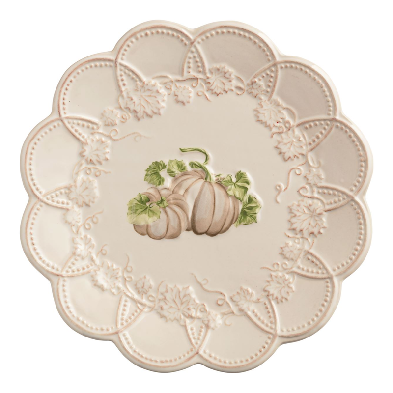 White Pumpkin Salad Plate