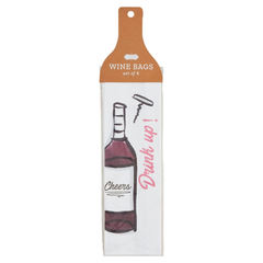 Wine Glass Paper Bag Set