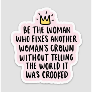 Woman's Crown Sticker