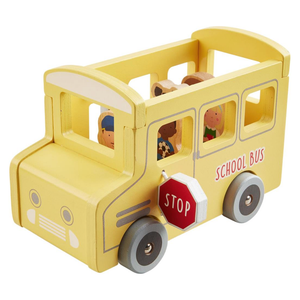 Wood School Bus Set