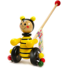 Wooden Push Along Bee