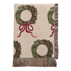 Wreath Jacquard Blanket