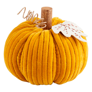 Yellow Corduroy Pumpkin