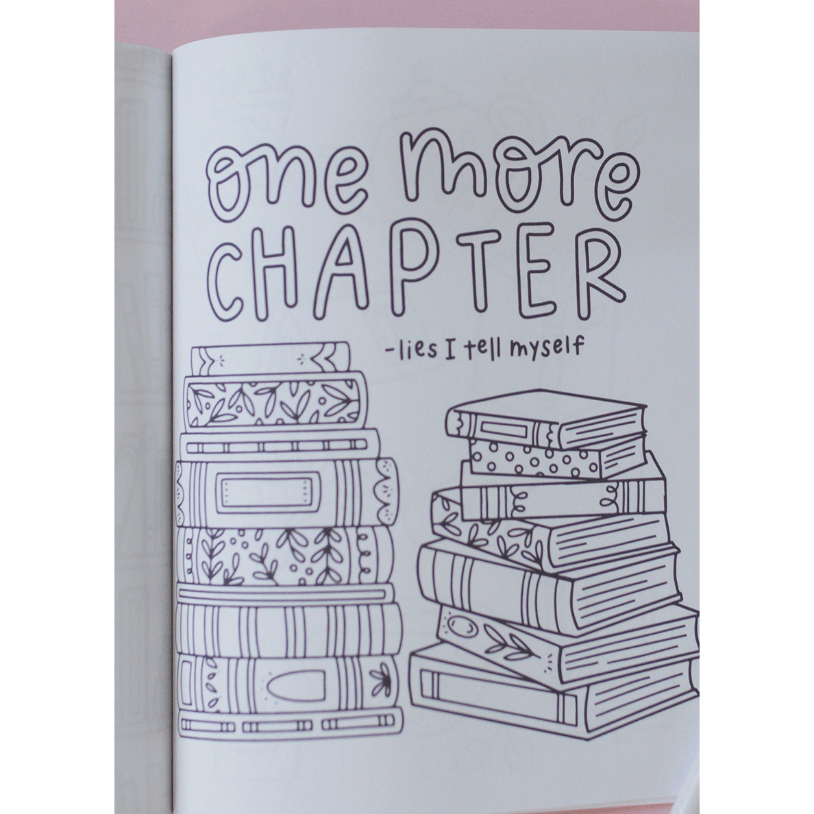 A Coloring Book for Book Lovers - White Farmhouse Flowers