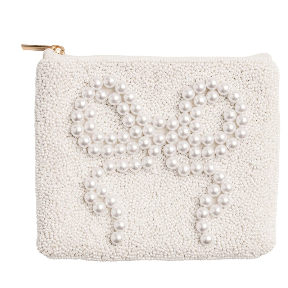 Pearl Bow Beaded Case