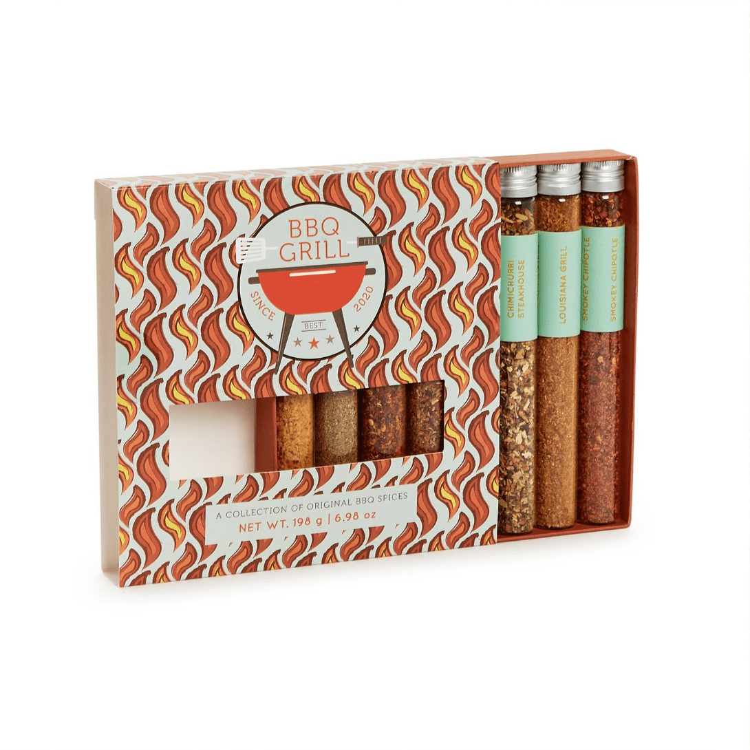 BBQ Grill 8 Tube Gift Set - White Farmhouse Flowers