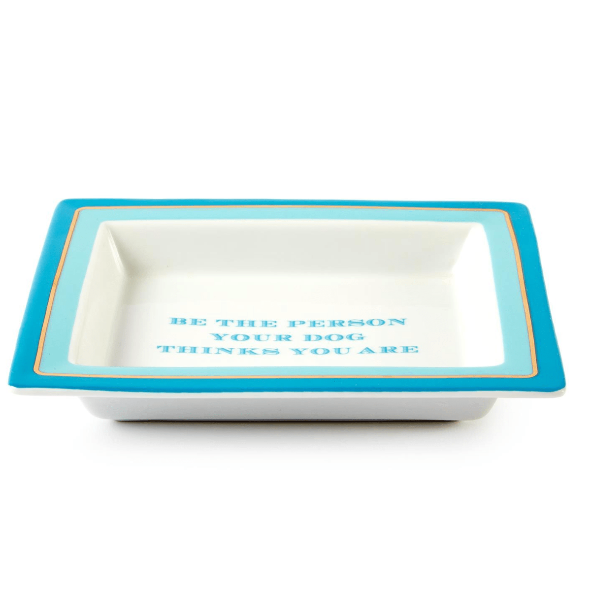 Be The Person Your Dog Thinks You Are Tray in Gift Box - White Farmhouse Flowers