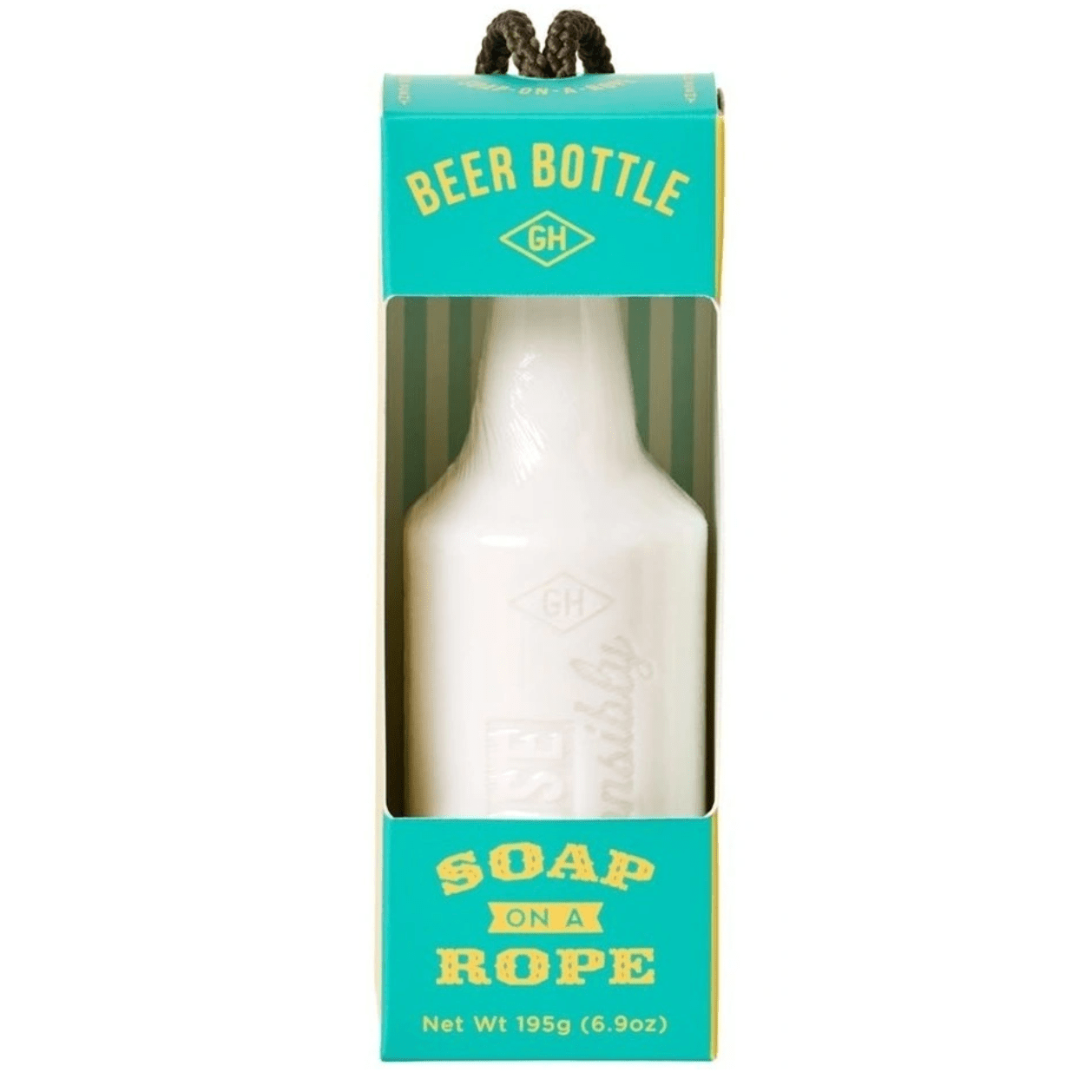 Beer Bottle Soap-on-a-Rope - White Farmhouse Flowers