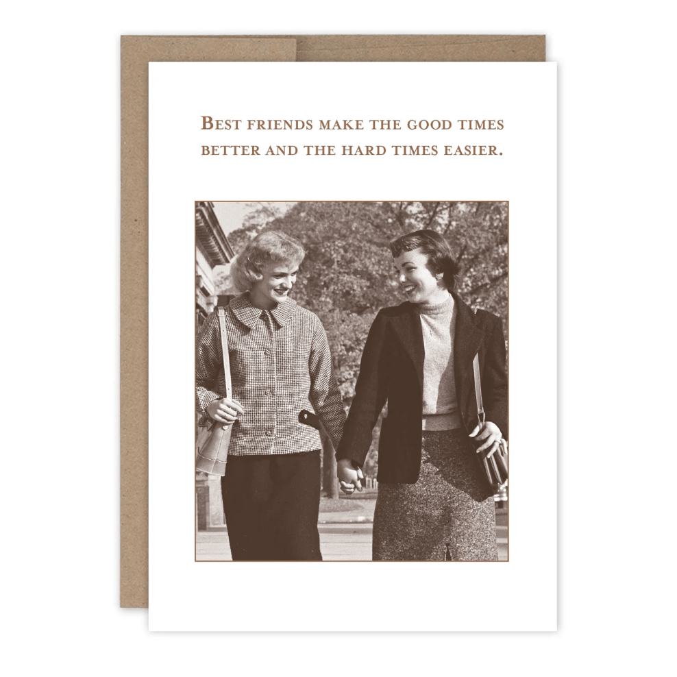Best Friends - Just Because Card SM812 - White Farmhouse Flowers