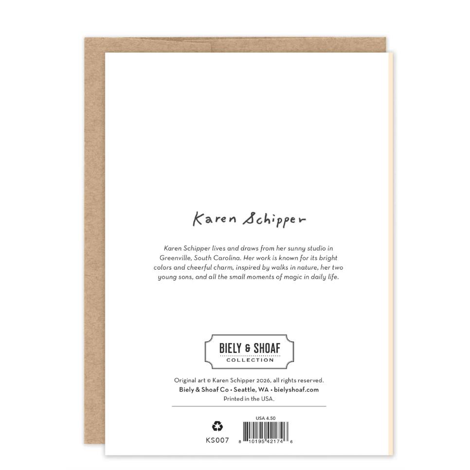 Better With Age Denim Birthday Card KS007 - White Farmhouse Flowers