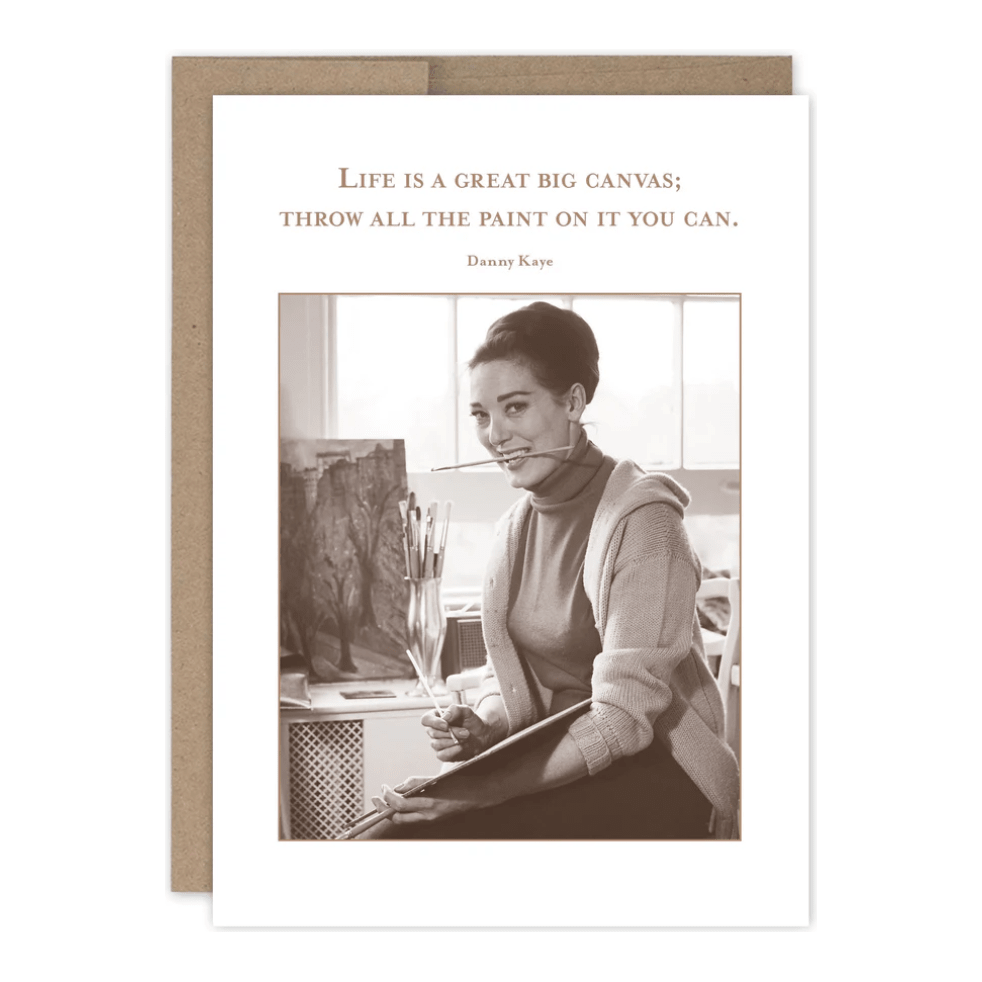 Big Canvas Birthday Card SM804 - White Farmhouse Flowers