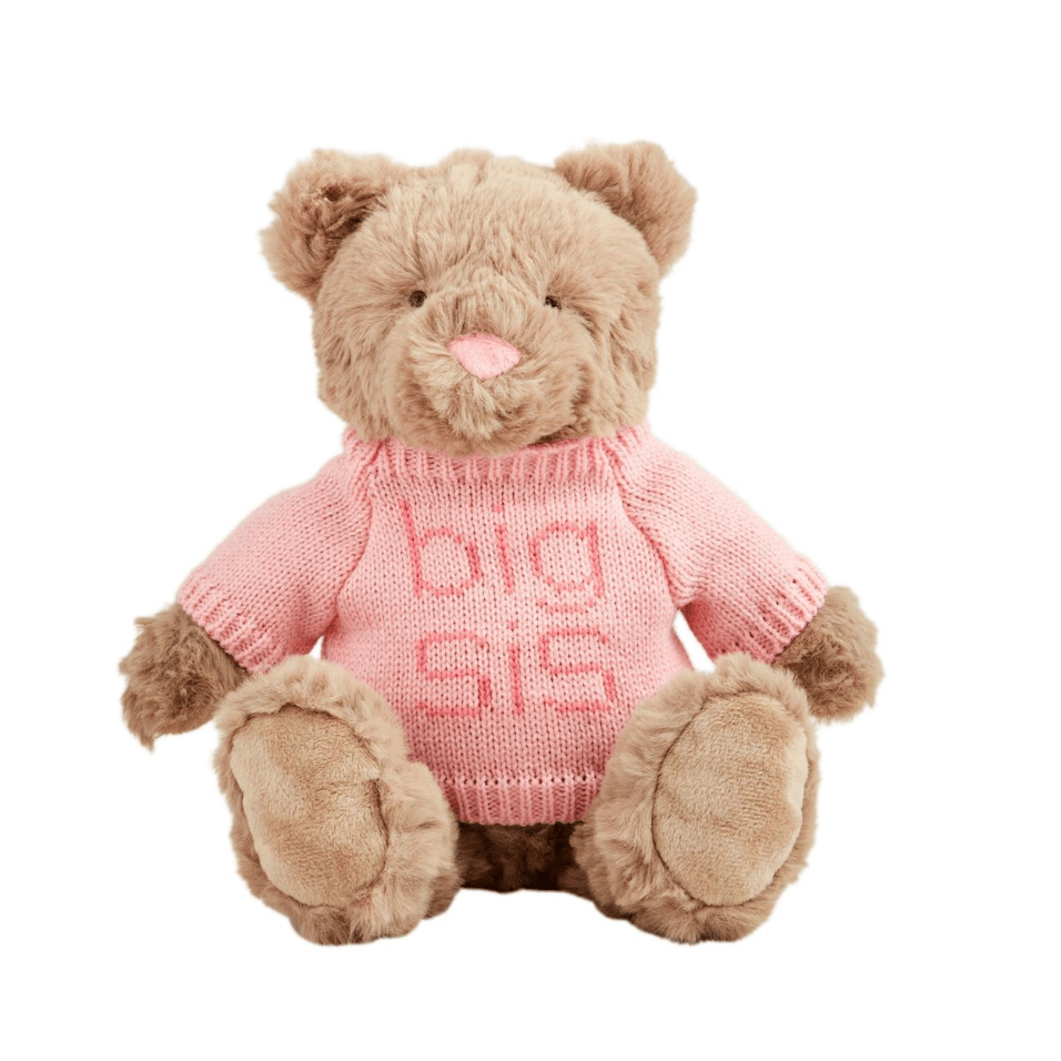 Big Sis Stuffed Animal - White Farmhouse Flowers