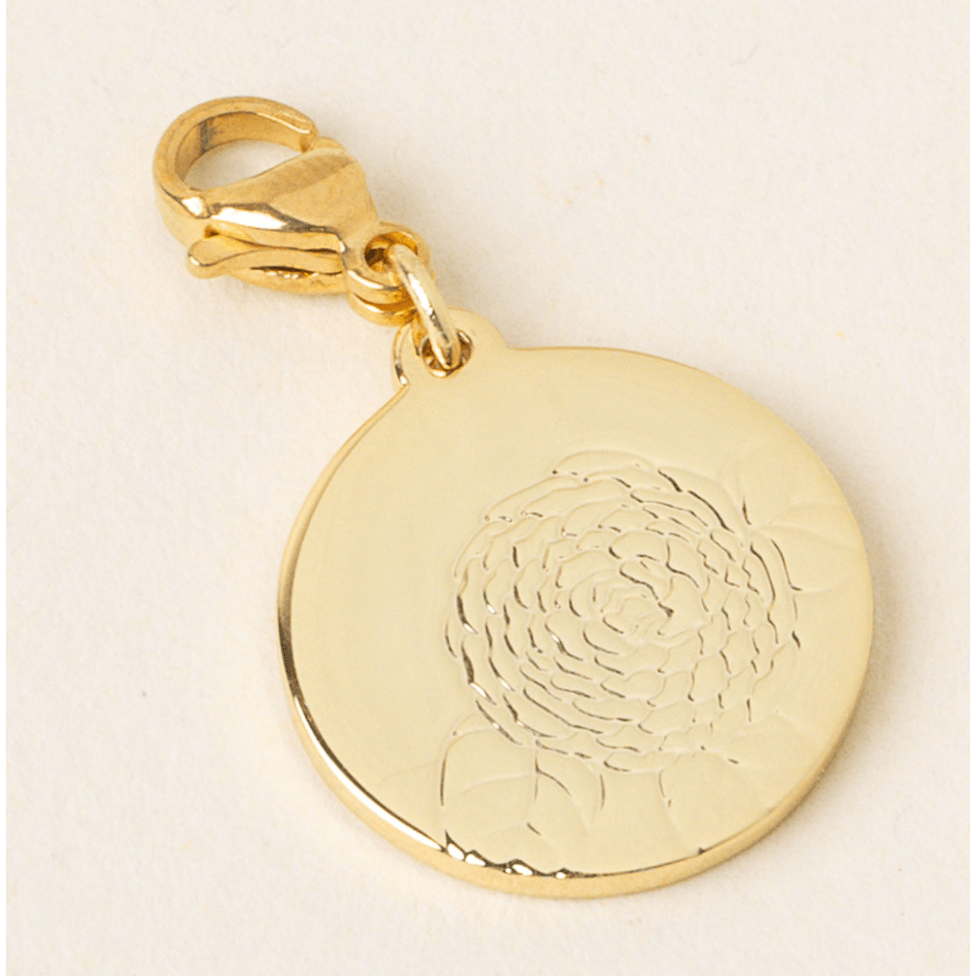 Birth Flower Charm December - White Farmhouse Flowers