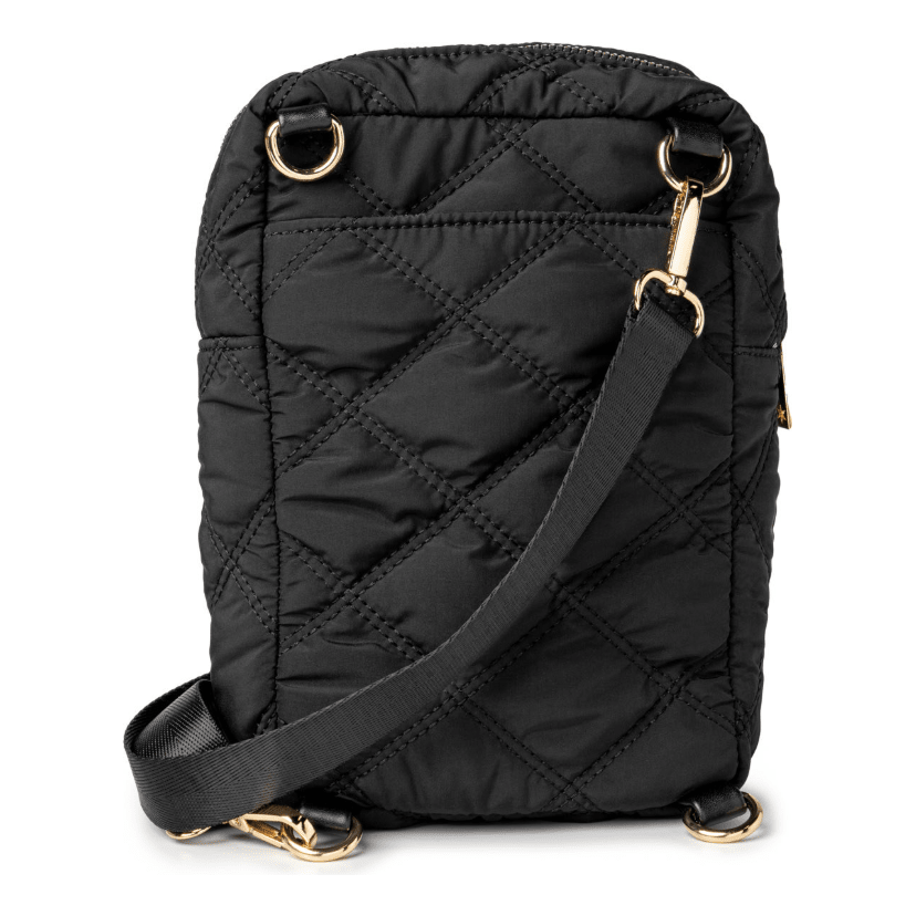 Black Kedzie Cloud 9 Convertible Sling Bag - White Farmhouse Flowers
