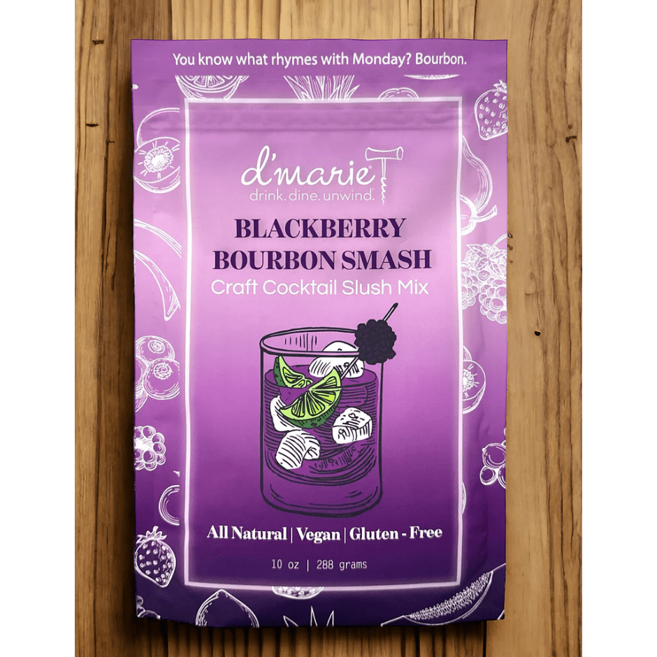 Blackberry Bourbon Cocktail Mix – Ready to Freeze | Parkville MO Gift - White Farmhouse Flowers
