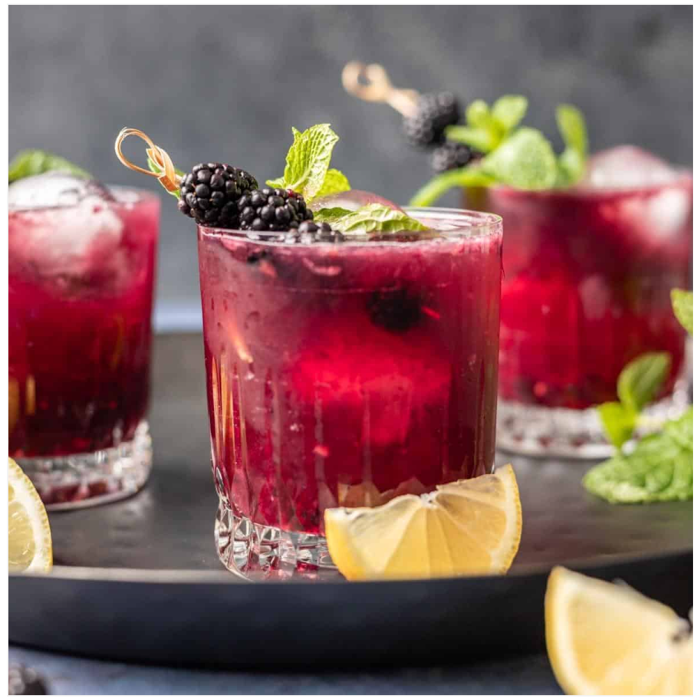 Blackberry Bourbon Smash Single Serve Craft Cocktail - White Farmhouse Flowers