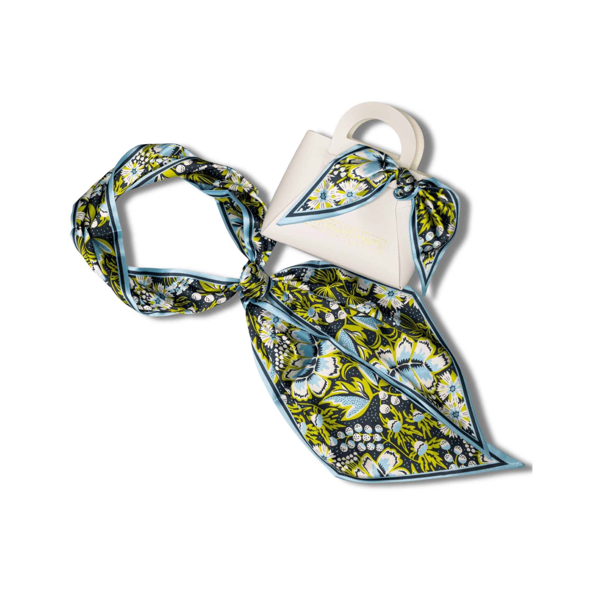 Bloomington Accessory Scarf - White Farmhouse Flowers