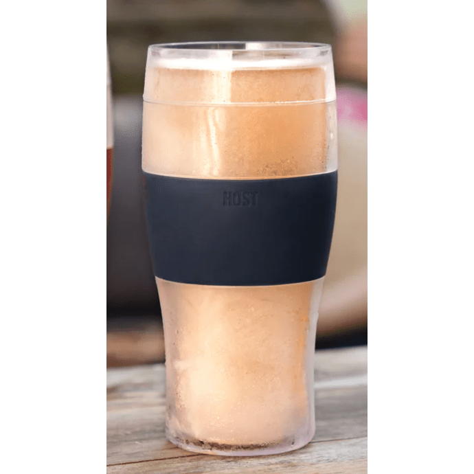 Blue Beer Freeze Cooling Cup - White Farmhouse Flowers