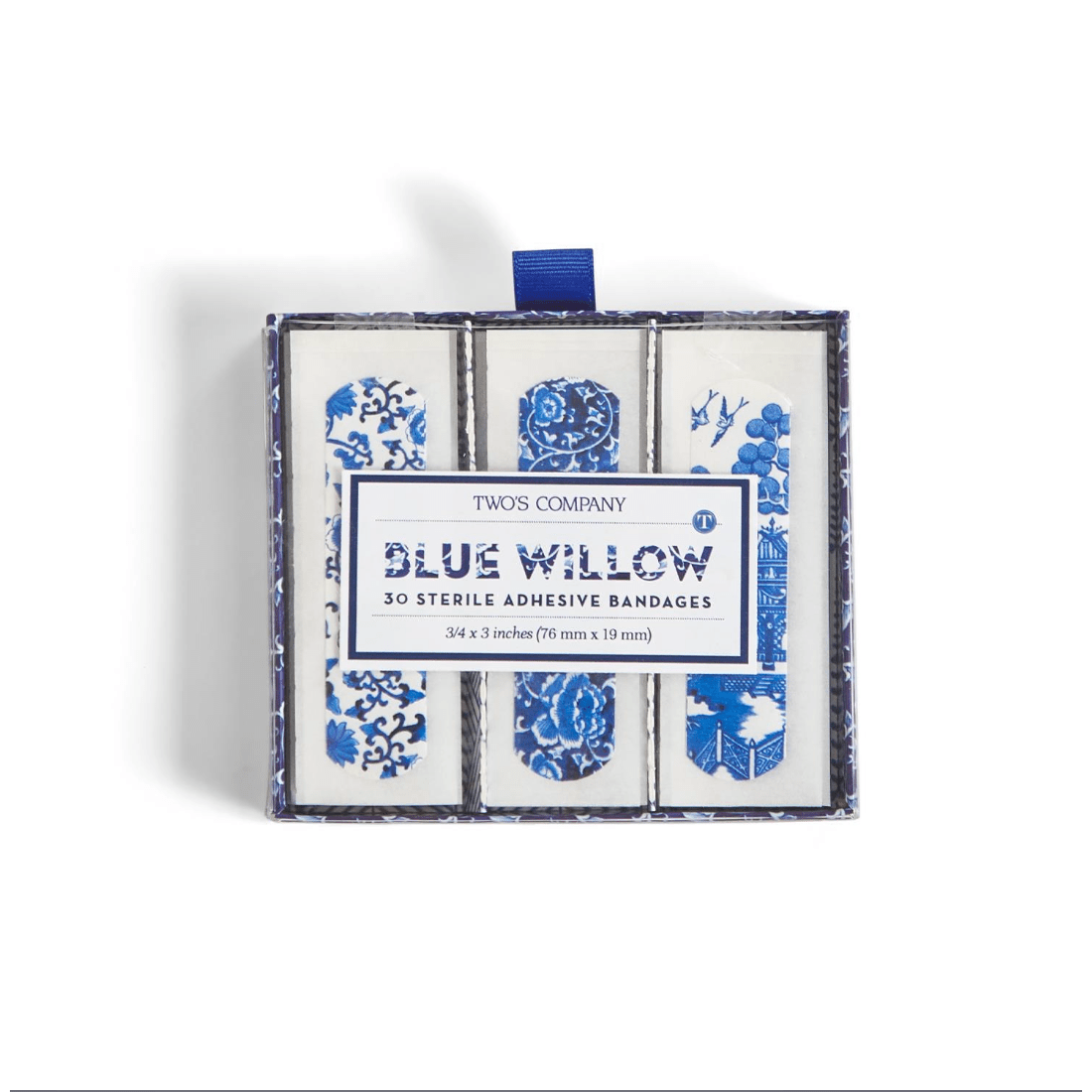 Blue Willow 30 Pc Bandages in Gift Box - White Farmhouse Flowers